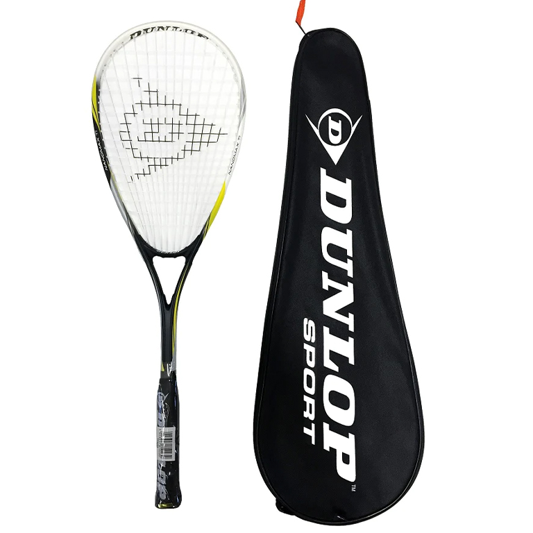 Dunlop Nanomax Ti Squash Racket & Carry Case (Beginner) Keen Sports